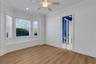 Many with window-seat storage benches like you see here in Bedroom #2.