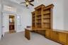Built with form and function in mind and just across the hall is the guest "powder" bathroom.