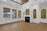 Architectural details abound and there are two gas fireplaces in the residence.