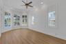 The primary bedroom is oversized and . . .