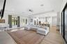 12 FT Tray Ceiling in the Great Room and Black Framed interior and exterior double pane windows.