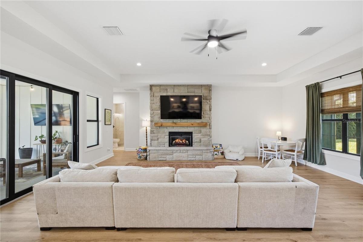 Open floor plan for ease and togetherness.