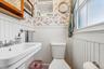 main floor half bathroom-off the laundry room