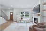 Family room with fireplace