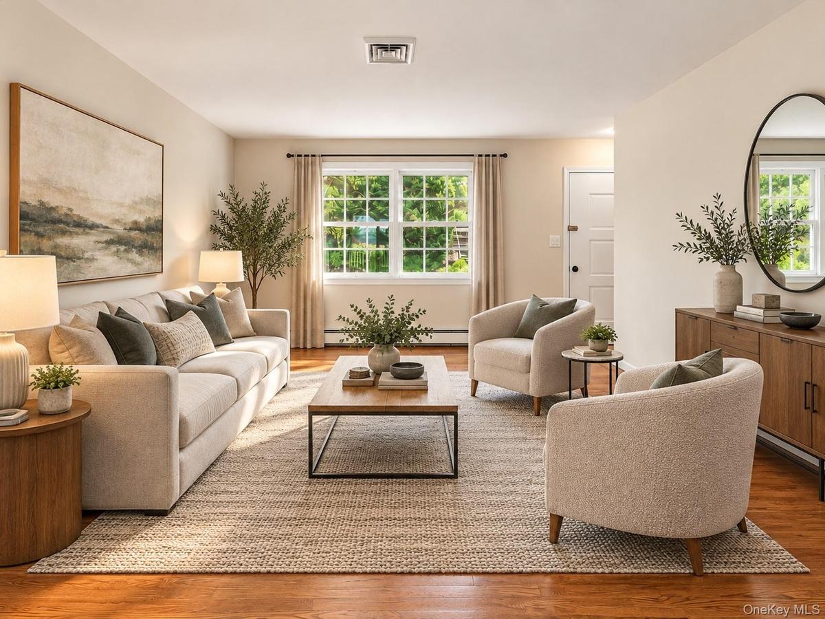 Virtually staged to illustrate potential furniture placement and décor.