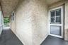 This is the rear entrance to the 1-bed first floor apartment