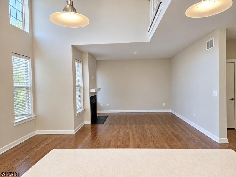 View of eating area to family