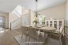 With the open concept your formal dining room will feel very spacious (photo virtually staged).