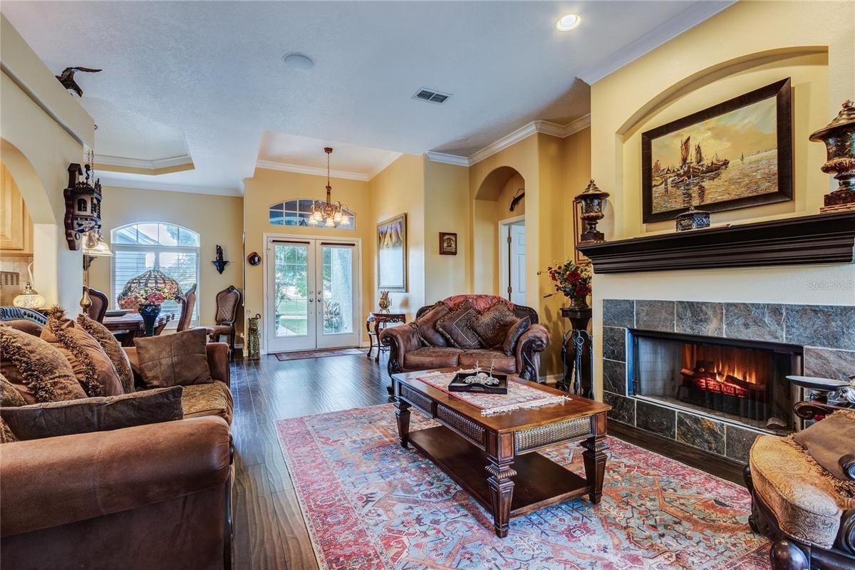 Formal Living and Dining areas are at the front of the home