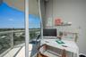Main bedroom with access to balcony (will be rented without furniture)