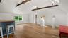 Finished storage space on second floor of barn