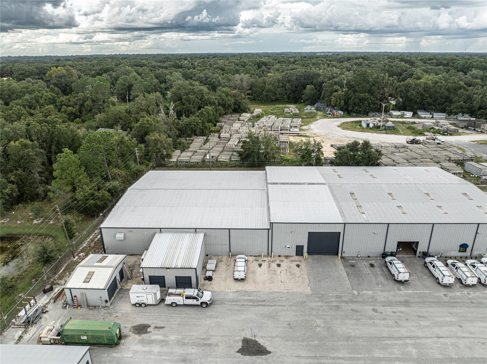 Aerial view of Warehouse