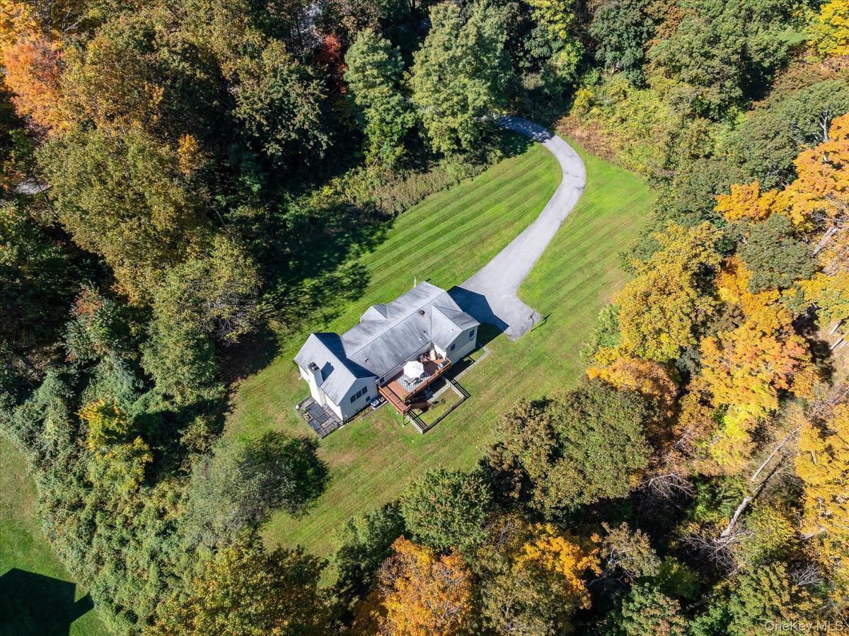 Aerial View with View of Deck