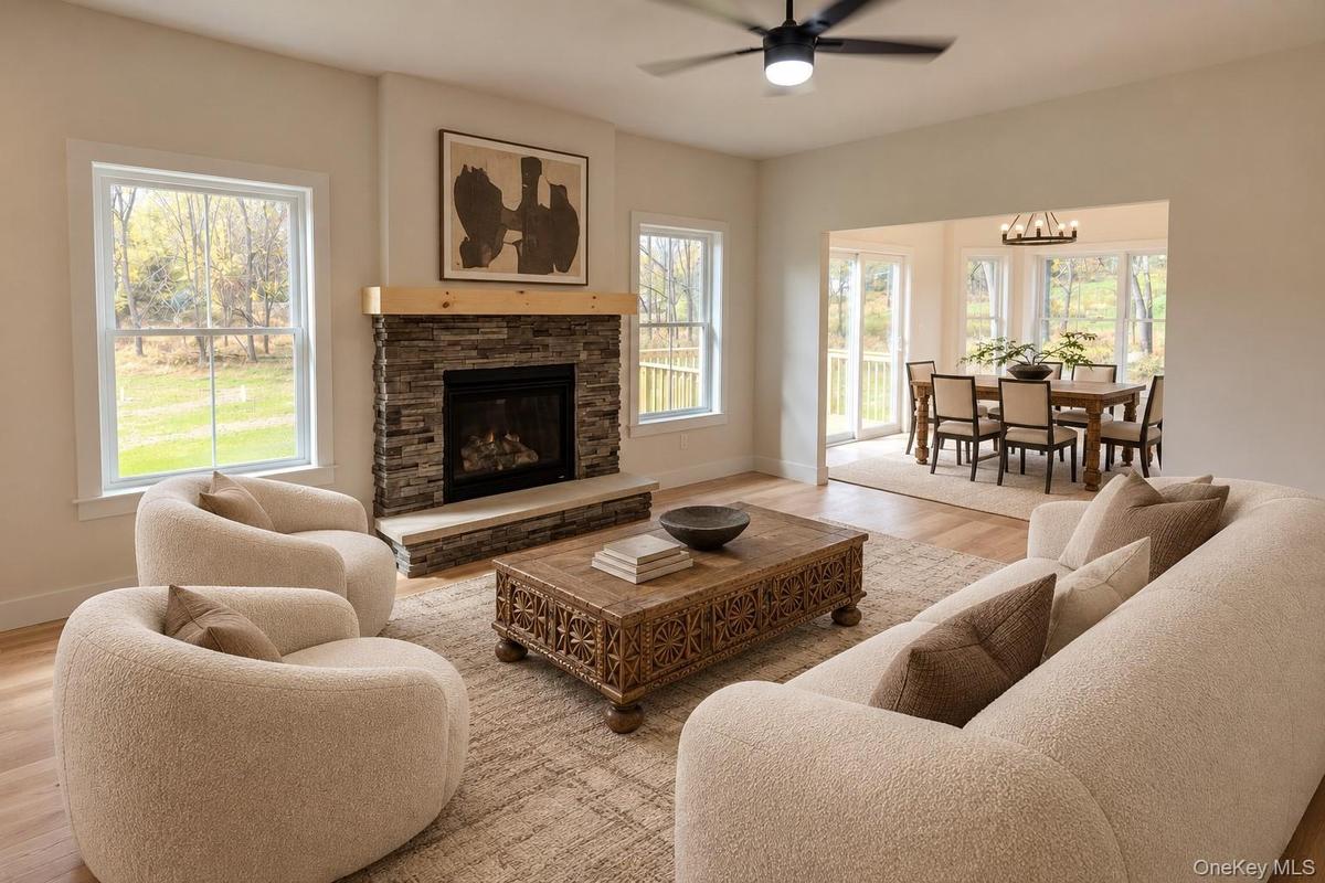 Virtually Staged Carson Living Room