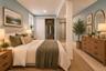Virtually staged-Bedroom  in the basement