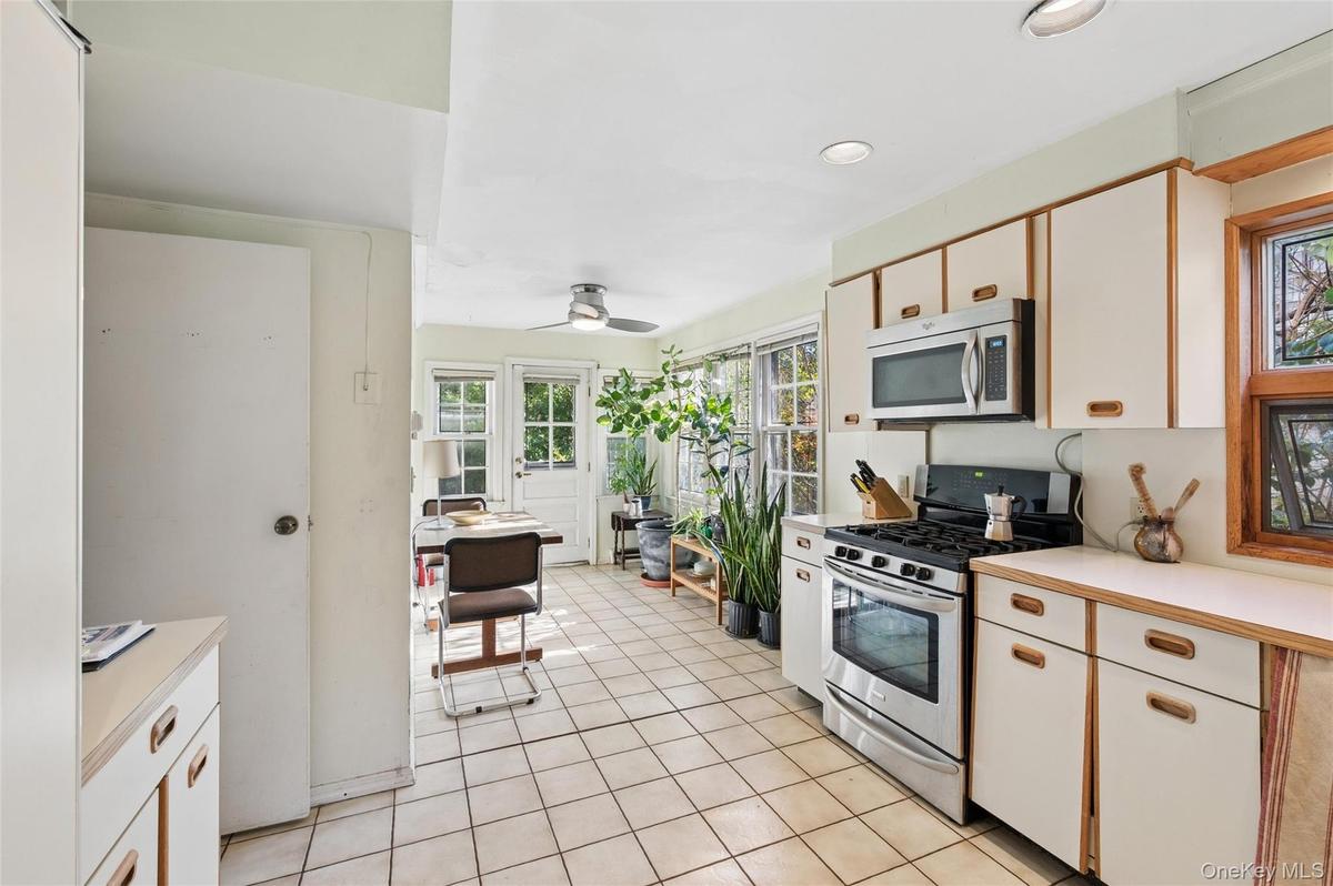 Kitchen facing left side of the house
