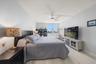 Primary bedroom offers fantastic water views.