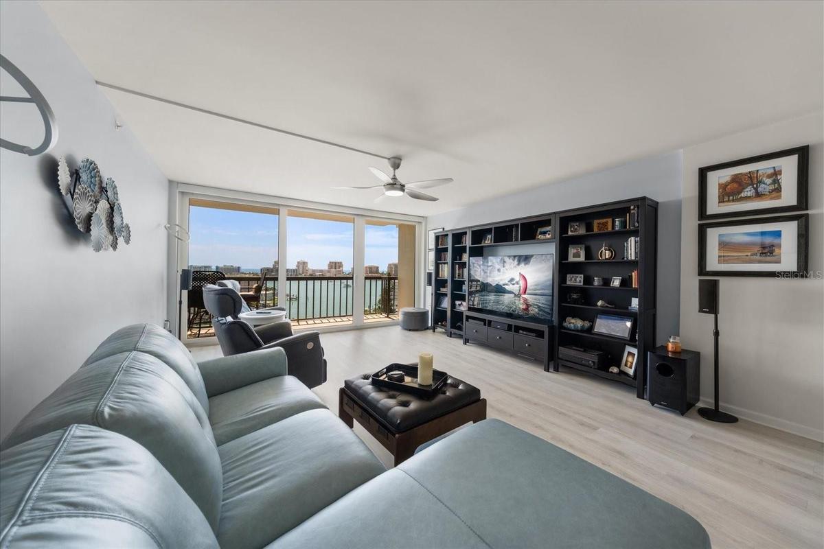 Living Room with fabulous water views!