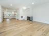 Living room opens up into the kitchen