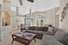 Formal living room with wet bar