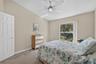 Guest Room has an overhead fan