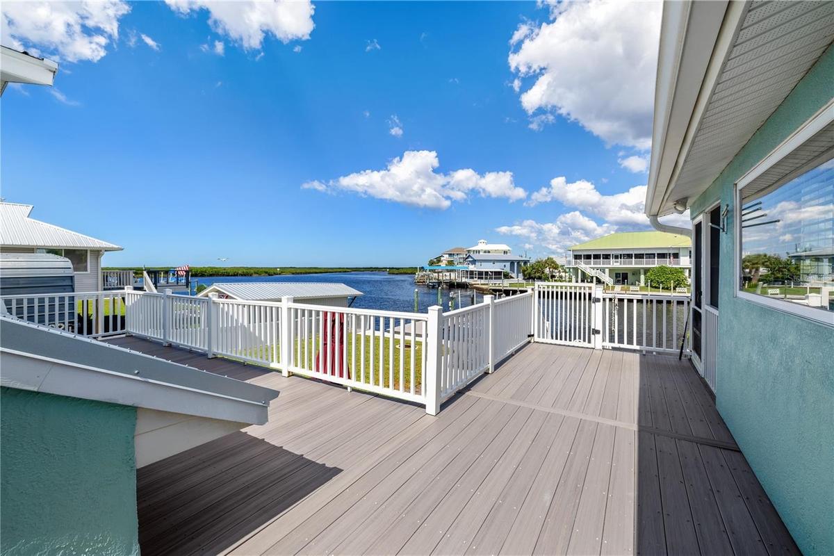 Shared Back upper level porch shared by unit 1&2