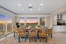 Dining area with stunning beach views