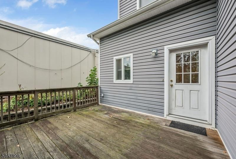 Rear entrance to first floor.
