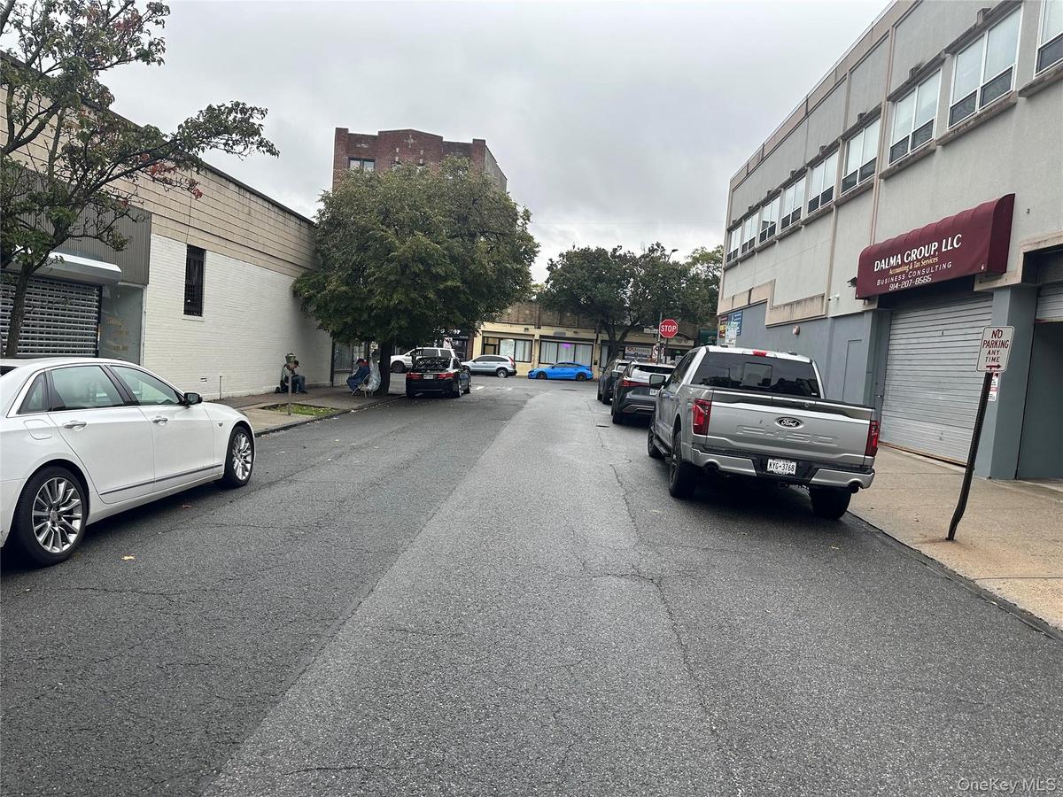 Looking East towards S Broadway at Corner