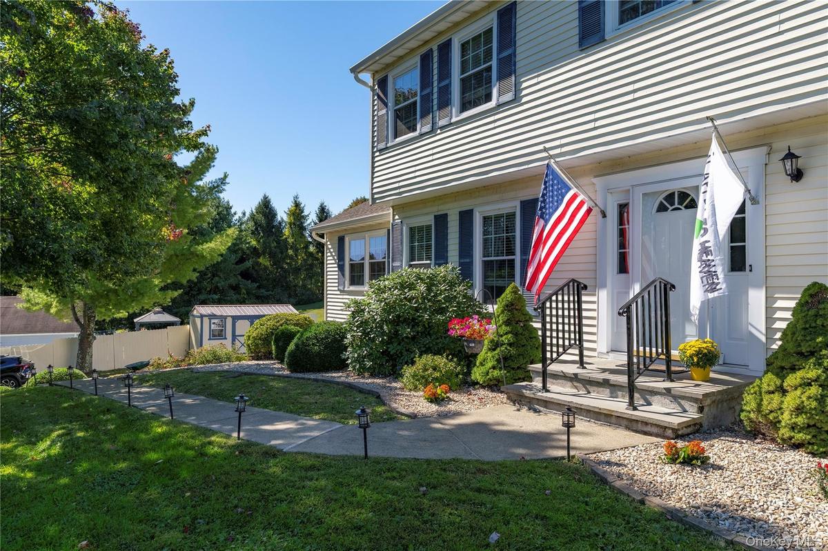 Front walkway to house