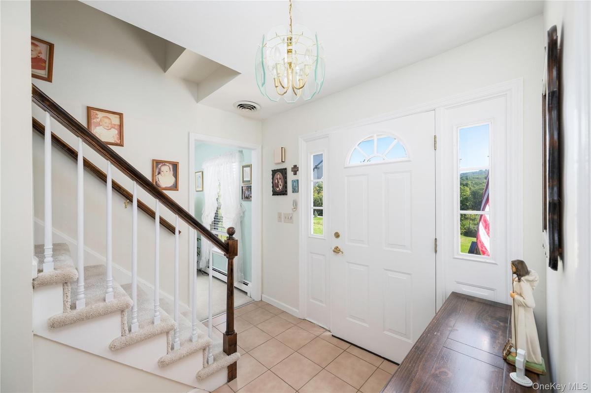 Tiled front foyer