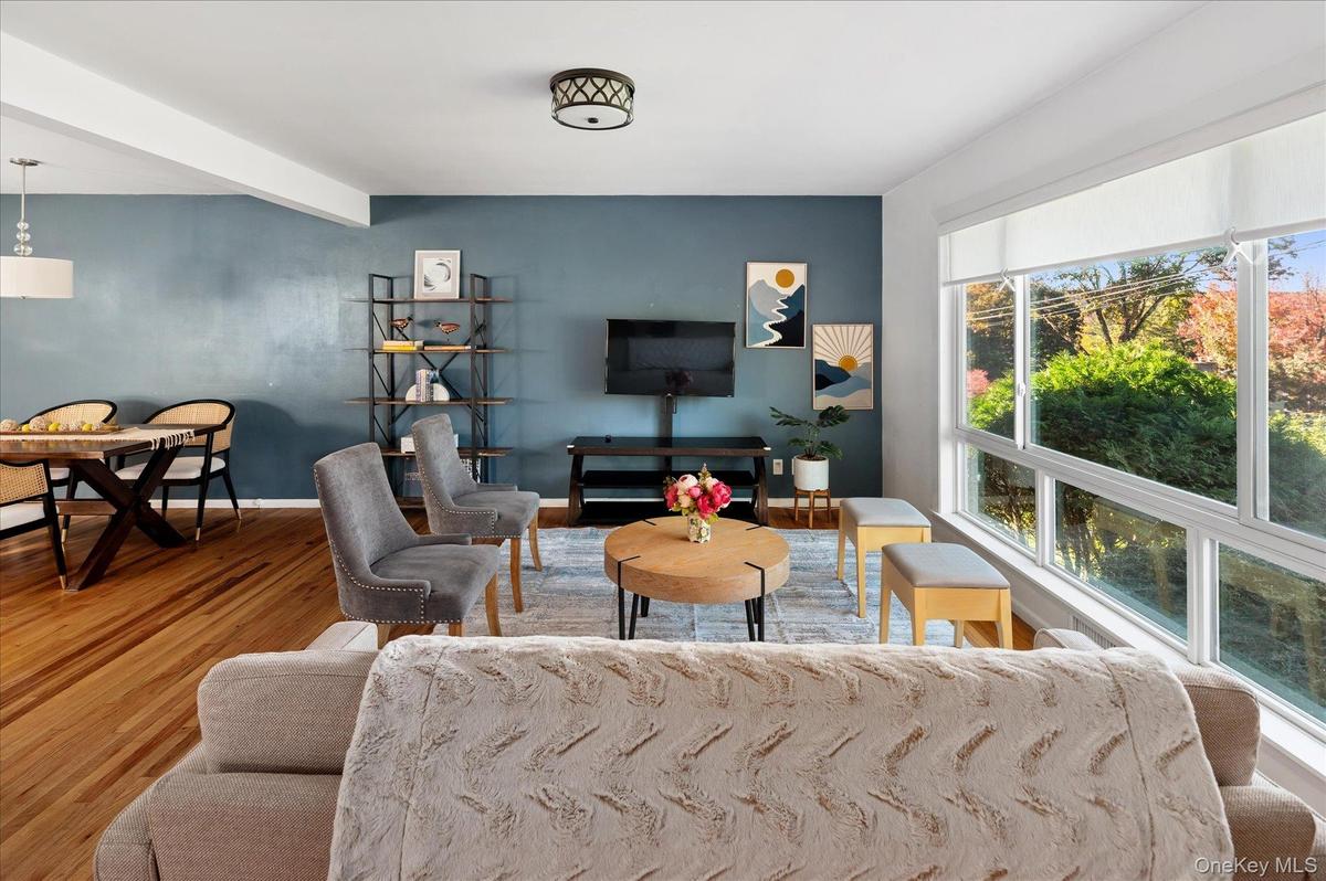 Warm and inviting living room.