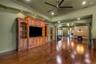 The entire space yields many options for furniture placement . . .