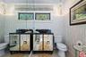 Disco themed bathroom