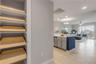 Hall closet with pull out shelves