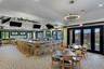 a sports bar where members can relax and unwind after golf, tennis or pickleball.