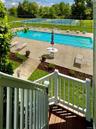 Back of clubhouse to pool