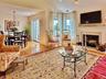 Living room into dining room