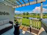 Comfortable deck with beautiful pond view