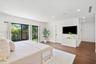 Interior space featuring wood-finish flooring, recessed lighting, and large sliding glass doors