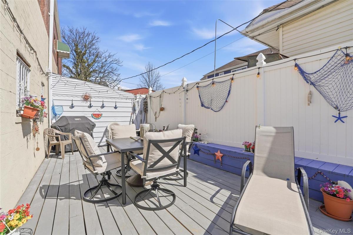 deck off Kitchen with above ground pool