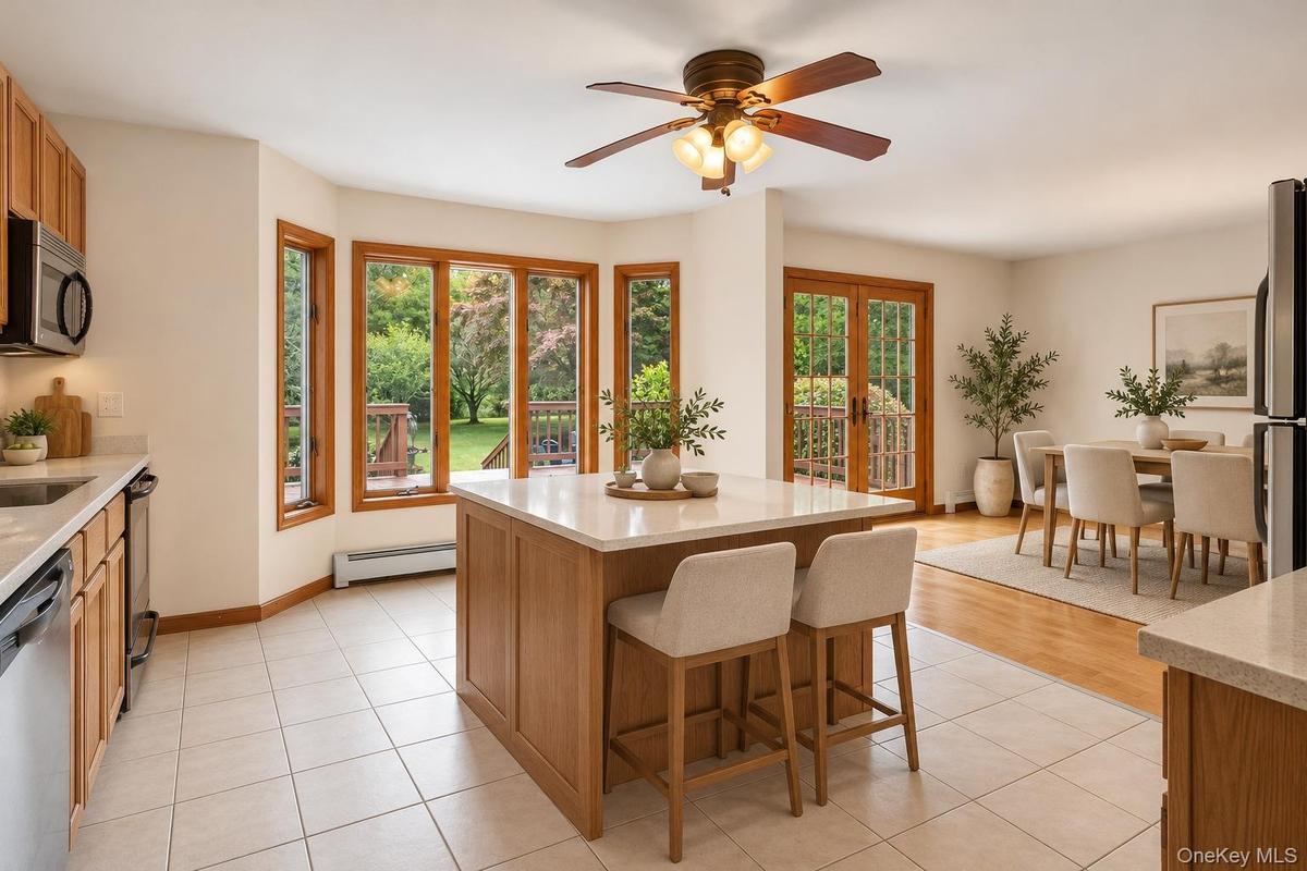 Photo has been virtually staged using AI-generated furnishings for illustrative purposes only. Actual property is unfurnished.