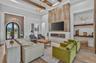 Built in Wood Cabinet Shelving and Accent Lighting