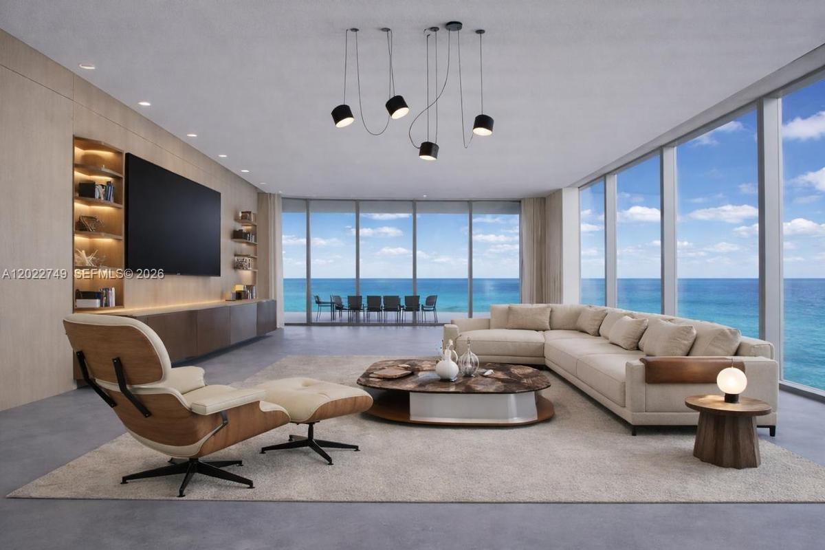 Virtually staged (Italian Furniture estimate for $100k including walls and ligthting as the photo)
