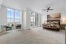 Oversized primary bedroom with sitting area/office