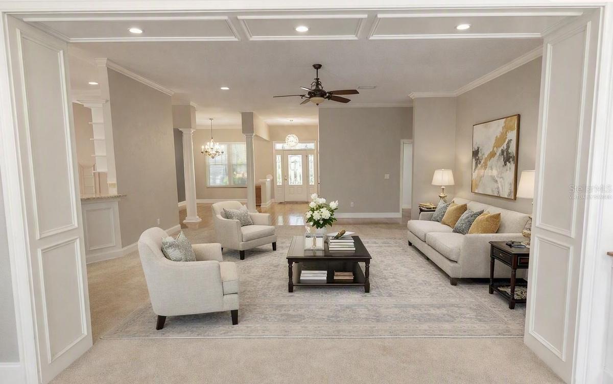 Virtually Staged Family Room