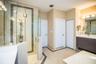 Master Bath has Shower and plenty of storage space