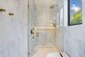 cabana bathroom with led in niche
