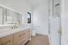 Bathroom 2 shower w/ 2 vanities and smart toilet and backlit led mirrors - 2nd floor