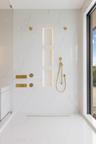 Primary Bath custom niche led light dual controllers wall and ceiling